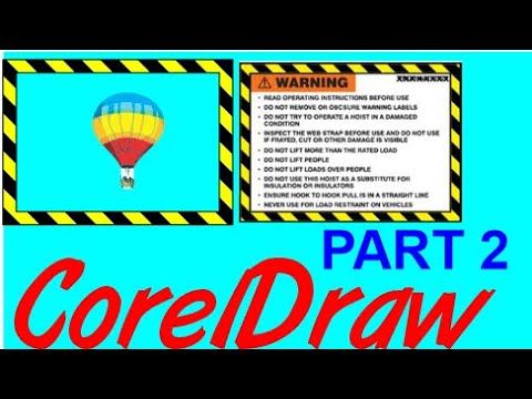 Corel Draw Tips & Tricks Yellow and Black Warning Lable Part 2