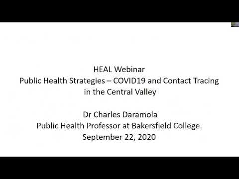 Dr. Charles Daramola presents at BC's HEAL Webinar on COVID19 and the Central Valley