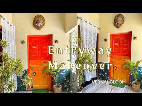 Unique Entrance Makeover for Indian Home| Door Painting Ideas