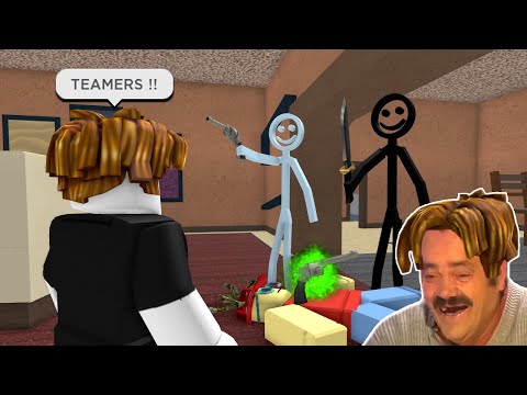 ROBLOX Murder Mystery 2 FUNNY MOMENTS (TEAMERS)