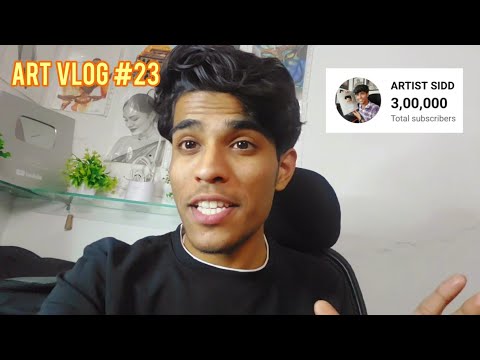 ART VLOG #23 | FINALLY 300K SUBSCRIBERS COMPLETE 🥰