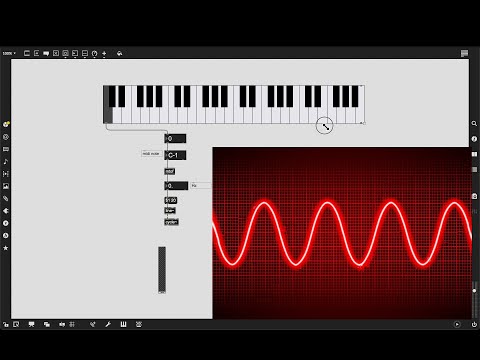 How to make an oscillator controlled by a MIDI keyboard ~ Max MSP