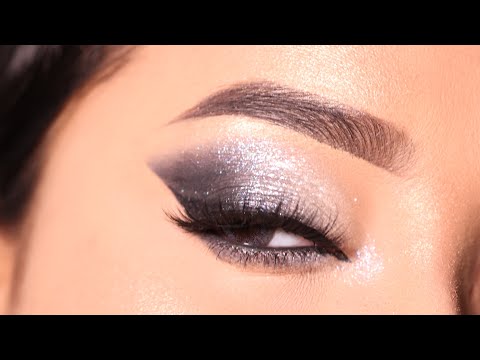 Silver Smokey eyeshadow Look || Simple and Easy to create eye Makeup Tutorial || Shilpa