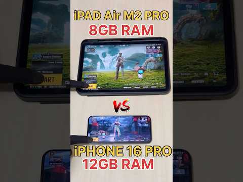 120 FPS🔥Vs 60 FPS😈- iPHONE 16 PRO VS iPAd Air 11- BGMI FPS TEST #bgmi #120fps #iphone16