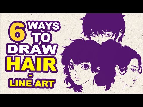 HOW TO DRAW 6 HAIRSTYLES | DIGITAL ART | HUTA CHAN