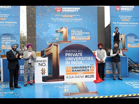 CU has once again secured the Title of India's NO. 1 Pvt University in QS Asia University Rankings