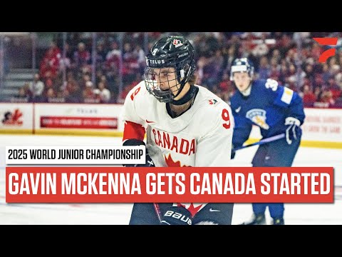 2026 NHL Draft Prospect Gavin McKenna Opens The Scoring For Team Canada At The World Juniors