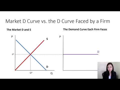 Perfect Competition (1):  Why MR=P for a Price Taker