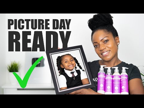 Kids CUTE, EASY Natural Hairstyle for Girls featuring CURLMIX Wash N Go Kit | REVIEW & DEMO