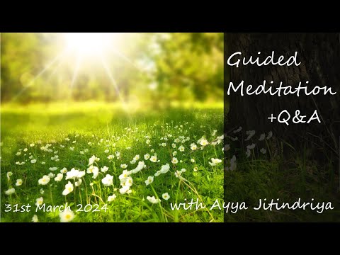 Guided Meditation + Q&A with Ayya Jitindriya ~ Sunday 31st March @ 7am AEDT