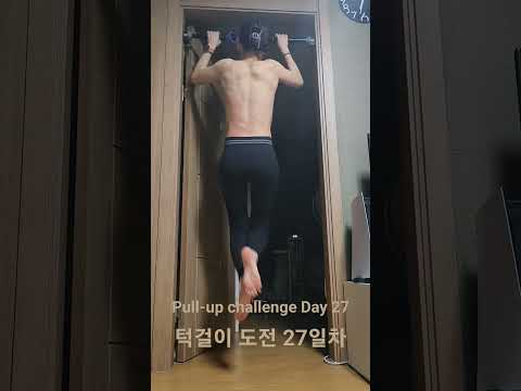 Pullup challenge Day 27 #pullup #pullupchallenge #홈트 #턱걸이 #턱걸이챌린지 #exercise #오운완 #운동 #등운동 #운동하는여자