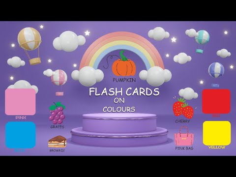 COLOR FLASH CARDS FOR TODDLERS | Learn Words | Color Names | Talking flash cards |