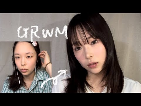 【GRWM】ASMR風味/情報量の少ない顔に情報を増やしますよ♩