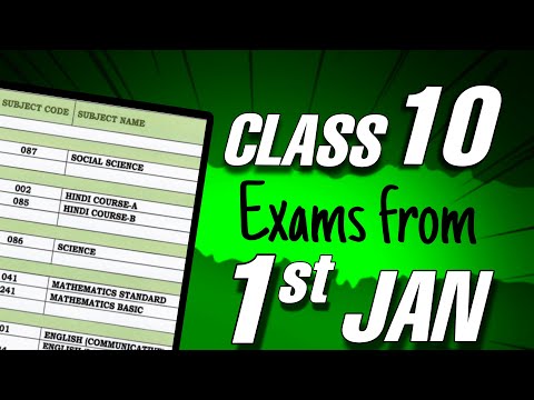 Class 10 DATESHEET: Exams from 1st January 2025⚠️