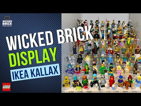 WICKED BRICK for LEGO Minifigure Display to fit IKEA KALLAX Unit