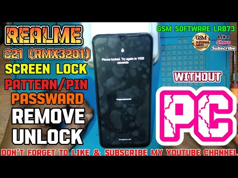 Realme C21 Unlock Screen Lock Without PC|Realme C21 (RMX3201) Hard Reset