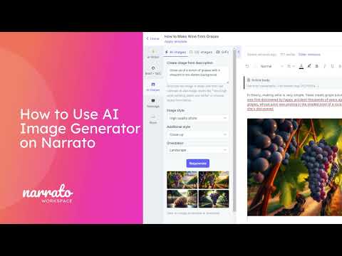 How to Use AI Image Generator on Narrato