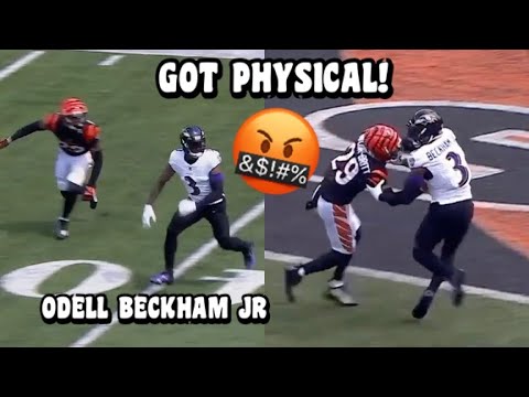 Odell Beckham Jr GOT PHYSICAL & INJURED Vs Bengals 😳 Ravens Vs Bengals 2023 highlights