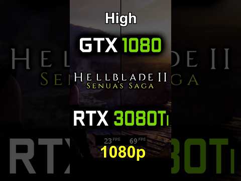 GTX 1080 vs RTX 3080 Ti in Senua's Saga: Hellblade 2 | 1080p