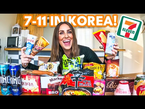 7/11 MUKBANG IN SEOUL SOUTH KOREA! 🇰🇷(Korean convenience store)