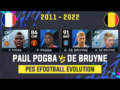 PAUL POGBA VS K. DE BRUYNE EFOOTBALL EVOLUTION | PES 2011 - EFOOTBALL 2022