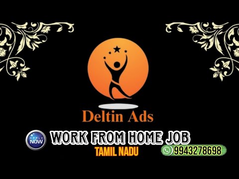 DELTEN ADS WORK FROM HOME TAMILNADU COMPANY💯#onlinejobstamil