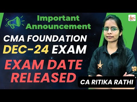 CMA Foundation Exam Dates Released | CMA Exams Dec 24 | Dhruv Coaching Classes Jaipur