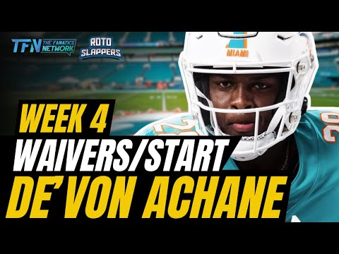 Week 4 Fantasy Football Waiver Wire | RB De’Von Achane