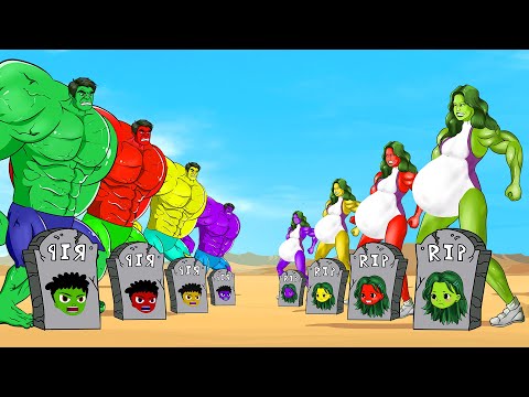 Rescue ALL HULK COLORS Family & SHE HULK PREGNANT : Returning From The Dead SECRET - FUNNY #2