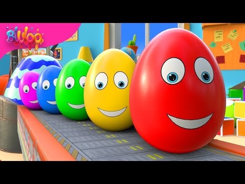 Surprise Eggs Kids Song | Colorful Eggs | BluLoo Nursery Rhymes & Kids Songs