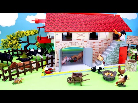 Farm Barn Set with Fun  Animal Figurines