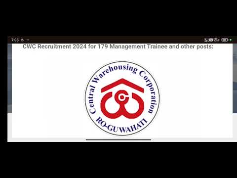 Central Warehousing Corporation (CWC) Recruitment 2024: 179 Vacancies for Management Trainee & Other