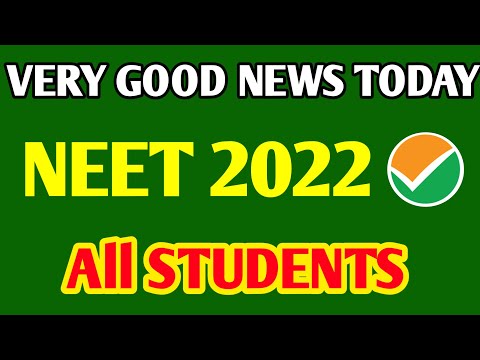 GOOD NEWS Neet 2022 | Neet 2022 Counselling | Neet 2022 Counselling Date | Neet 2022 Cut Off