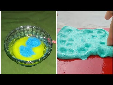 How to make slime without borax I How to make slime with glue | Playing with slime | link in descrpn