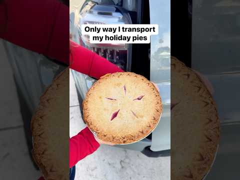 I use a storage container to pack my cooled pies and desserts #pies #desserts #catering