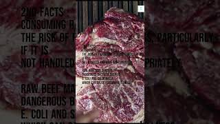 Eating raw beef | Our approach |as E. coli and Salmonella #raweating #flavors #redmeat