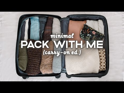 Minimalist PACK WITH ME | 2 Weeks In A Carry-On (Europe Ed.)