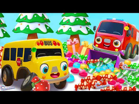 Christmas Candy Song | Learn Colors with Lollipop | Nursery Rhymes & Kids Songs - Baby Car Songs TV