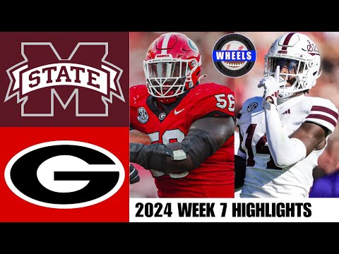 Mississippi State vs #5 Georgia | Full Game Highlights | 2024 College Football Highlights