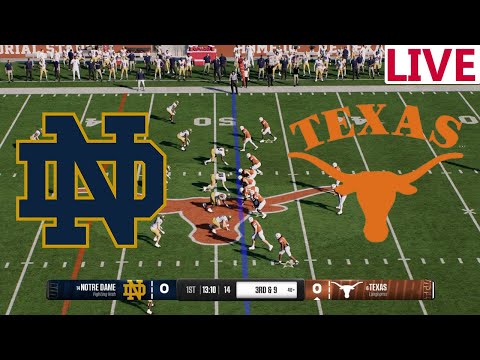 🔴LIVE 🔴Notre Dame Fighting Irish vs Texas Longhorns/  Bowl Game / NCAA College Football