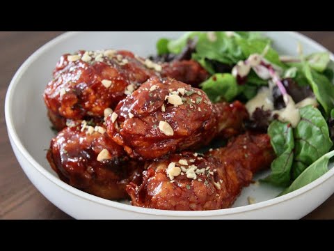 Oven-Fried Korean Spicy Chicken | gluten free batter |  low fodmap recipe 