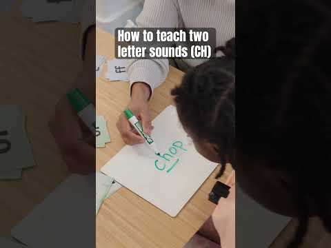 How to teach two-letter sounds (CH) like in chop and much #shorts