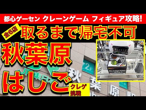 【企画】秋葉原クレーンゲームはしごチャレンジ！各店で取るまで帰れない！　アキバの200円台で大散財！？　様々な設定に挑戦します！　【vlog／UFOキャッチャー／GiGO／ゲームパニック／ナムコ】