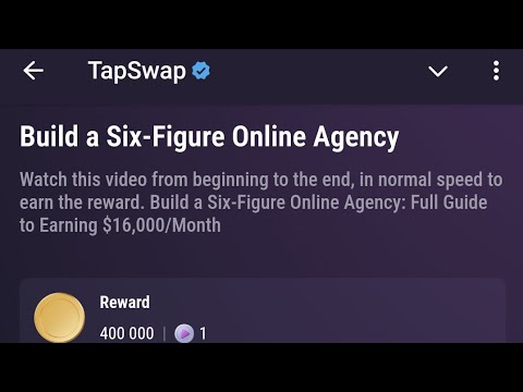 Build a Six-Figure Online Agency|TapSwap Code|Build a Six-Figure Online Agency: Full Guide to Earnin