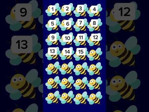 Bee number counting #kidsvideo