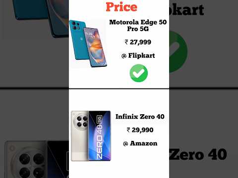 Infinix Zero 40 vs Motorola Edge 50 Pro 5G | Konsa phone lena chahiye | Full comperijon in short