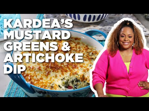 Kardea Brown's Mustard Greens and Artichoke Dip | Delicious Miss Brown | Food Network