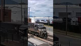 Maintenance Train at Revelstoke, BC and Friendly wave from the engineer at Roanoke, VA #shorts