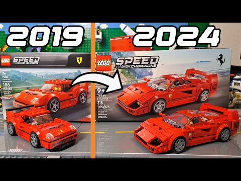 Lego F40 OLD vs NEW