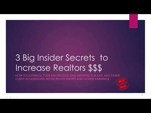 The Big Insider Secrets Tip#12 Residential Real Estate Experts & Platinum Experts Publishing